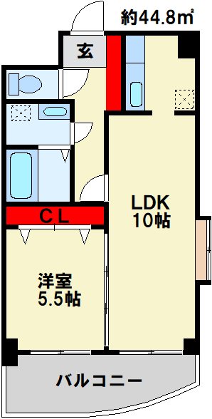 ボヌール小倉 間取り