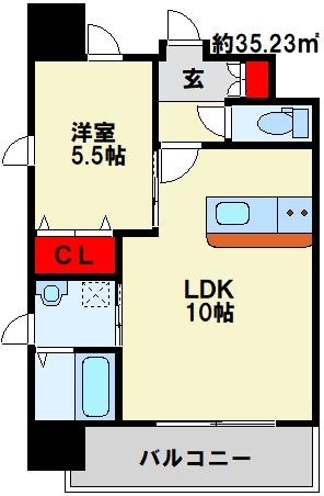 アクシオ小倉 使いやすい間取りです。
