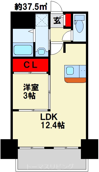 門司ポロニア 間取り図