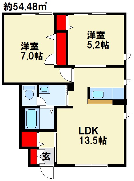 グランドゥール大地　F棟   間取り