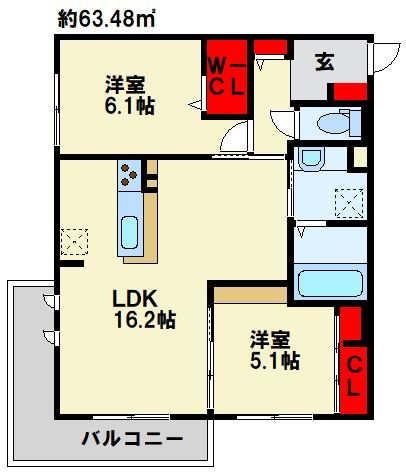 デネブ学研台 間取り