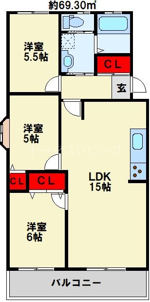 RAY霧ヶ丘 間取り