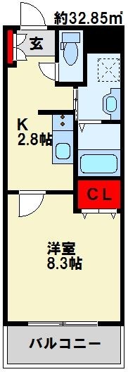 Forest courtⅠ 洋室も広めの使いやすい間取りです。