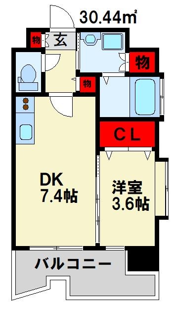 サンシャインプリンセス北九州 間取り図