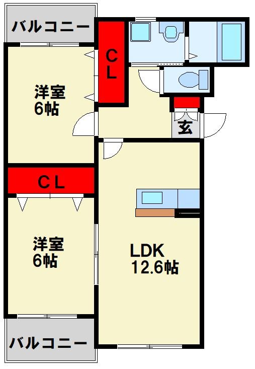 パルフェゆうわ 間取り