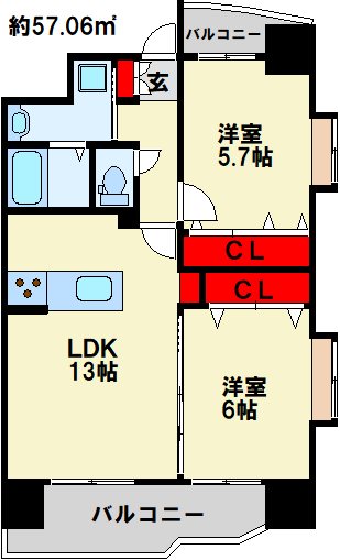 GRACE上富野 間取り