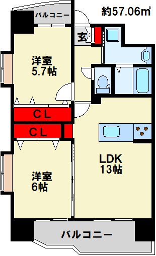 GRACE上富野 間取り