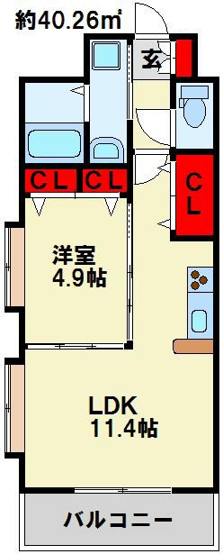 アクシス中井  オシャレさと使い勝手どちらも備えられた間取りです。