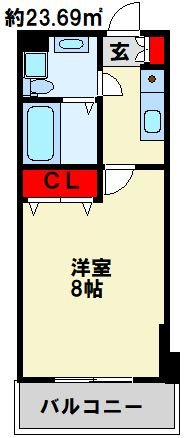 ハイコート浅野 間取り　