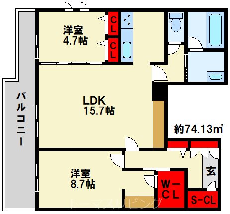 Heritage NAKAI Manoir  間取り