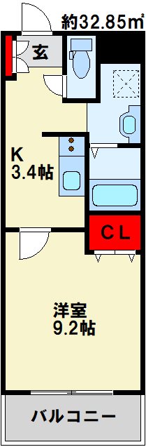 Forest courtⅠ 洋室も広めの使いやすい間取りです。