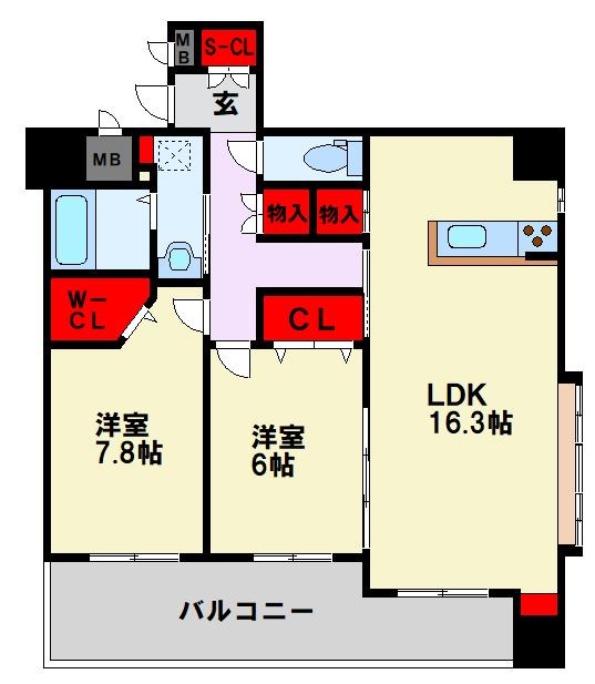 ダ・ヴィンチ 角部屋で日当たり良好です。