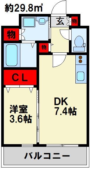 サンシャインプリンセス北九州 間取り図