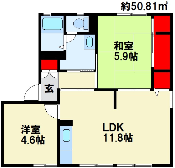 アクシス塔野Ⅰ 間取り