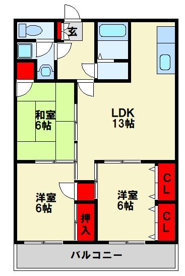 サンビーム直方 間取り
