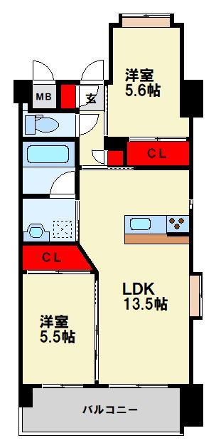 ウィングス西本町 間取り