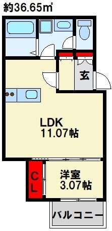 BRABE BASE三萩野 間取り