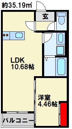 BRABE BASE三萩野 間取り