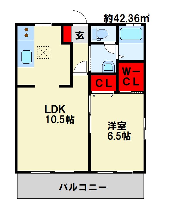 アクシア南若園 人気の独立型キッチンと広目のお部屋です。