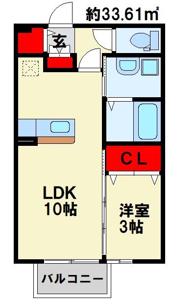 スクールサイド若藤 間取り