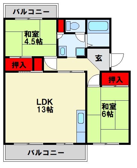 直方comodo 間取り