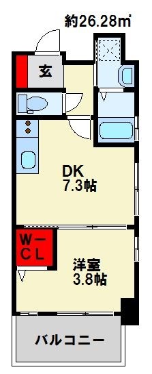 アルゴ南小倉 人気のウォークインクローゼットが備わっていいます。