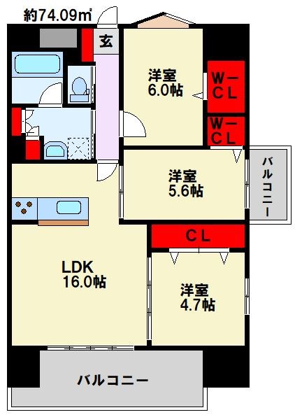 グランヒルズ下曽根  間取り