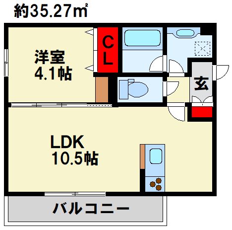 HABITAT YOSHINO 間取り