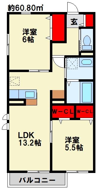 RESIDENZ小倉南 間取り