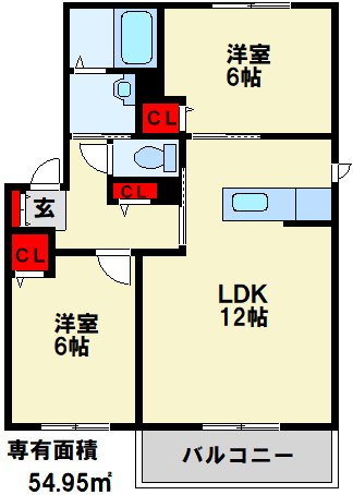 ヴィラ響B 間取り