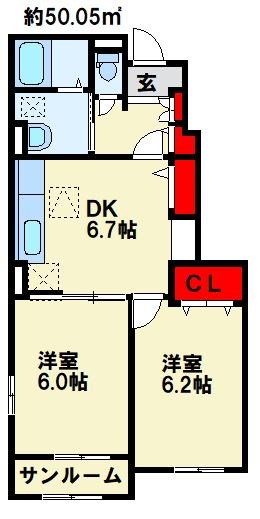 アヴニール　Ⅱ 間取り