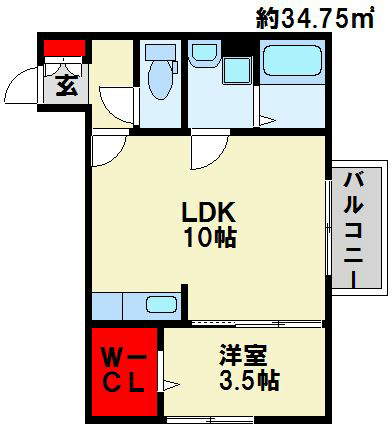 サンクラーズメゾンB棟  間取り図
