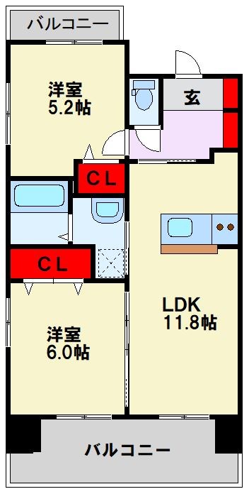 アースコート桜通り 間取り