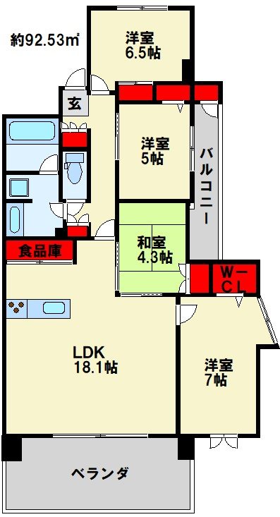 アーティックス上富野グランゲート 間取り