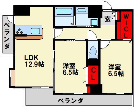 福岡県北九州市八幡東区昭和３丁目 間取り