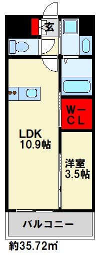 福岡県北九州市小倉北区足原１丁目 間取り