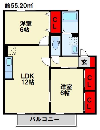 サンハイム徳力 間取り
