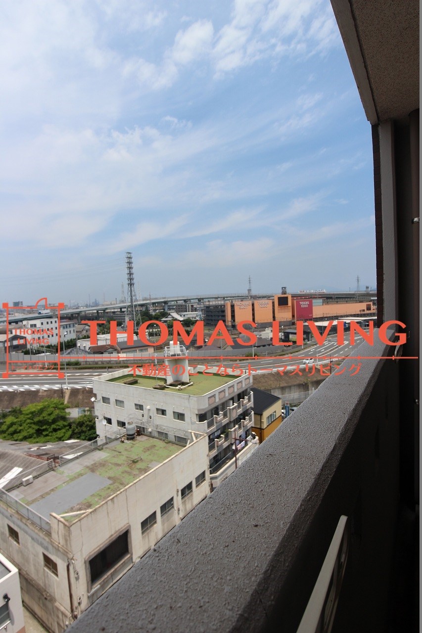 福岡県北九州市小倉北区竪町１丁目 ベランダからの眺望。