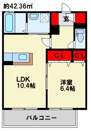 アクシア南若園 人気のカウンターキッチンと広目のお部屋です。