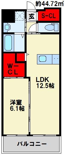 ウイングス八幡駅前  間取り