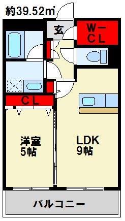 LEON篠崎 B棟  間取り