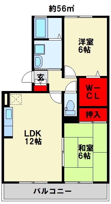 シャイン木村 間取り図