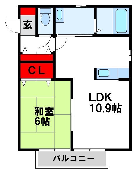 パルコ針摺 間取り　※現状優先