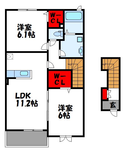 ハーベスト・KTAR  間取り