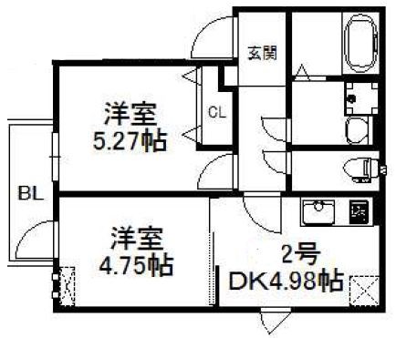 グランヒル箱崎 間取り