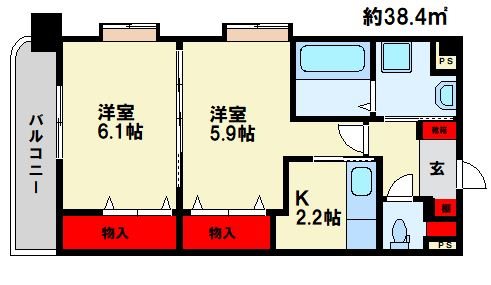 さくらマンション下大利 間取図