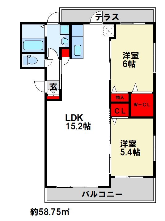グランドールB 間取り