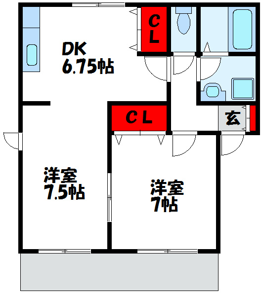グランブルー  間取り