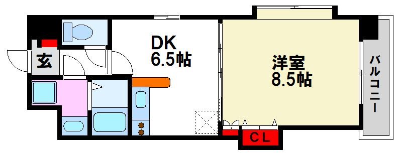 ウイングコート水城 間取り図