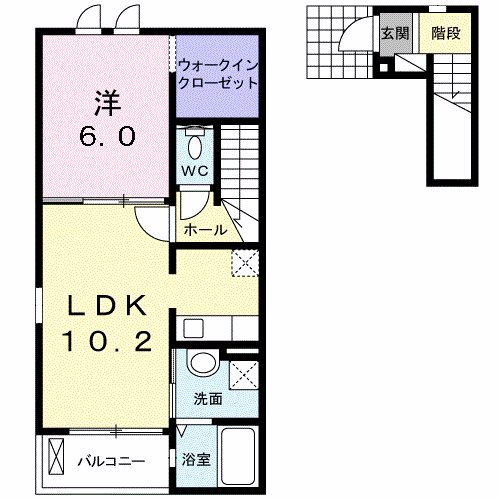 ハピネスメゾン二日市 間取り図